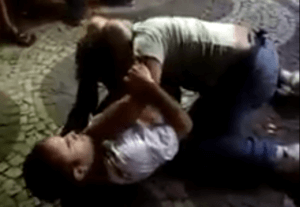 triangle choke street fight